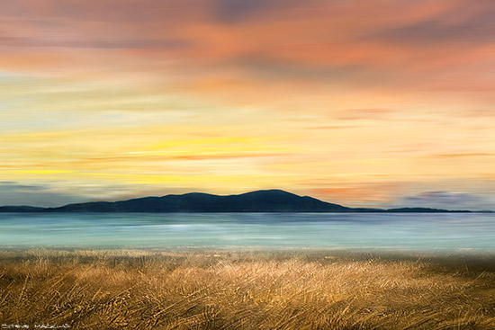 Criffel sunset over the Solway Firth