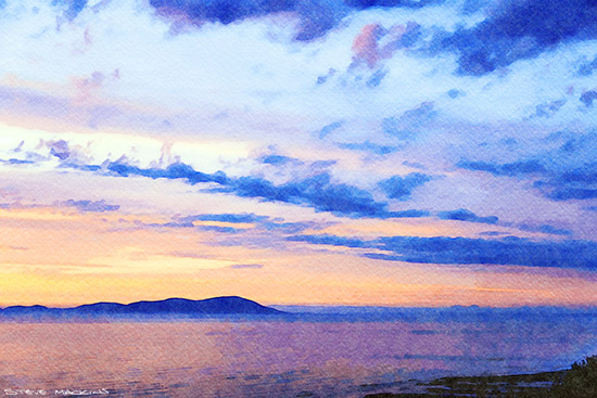 Criffel sunset over the Solway Firth VIII