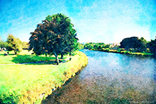 River Derwent Cockermouth, Cumbria, Art Prints, Photo Prints