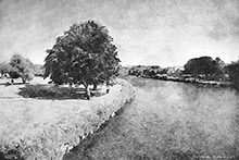 River Derwent Cockermouth (mono), Cumbria, Art Prints, Photo Prints