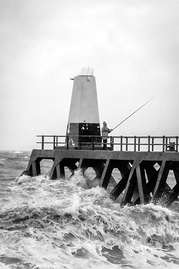 Pier Fishing Maryport - Maryport Piers - Maryport Cumbria, Wildlife & Landscape Prints Pier Fishing Maryport